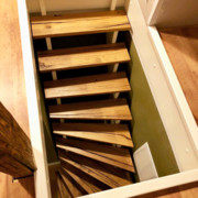 Aufgesattelte Holztreppe 013